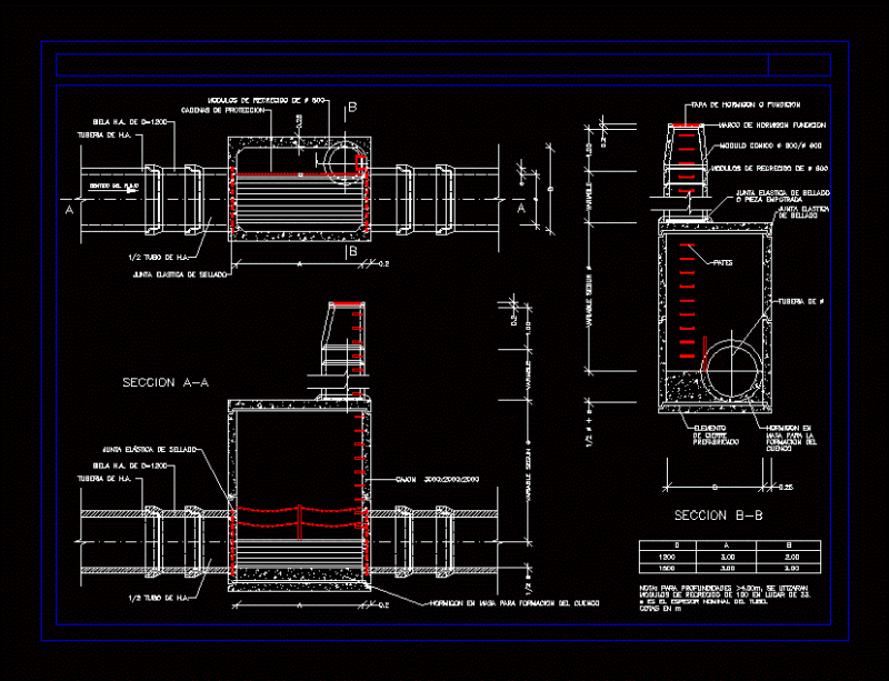 Sewerage DWG Block for AutoCAD