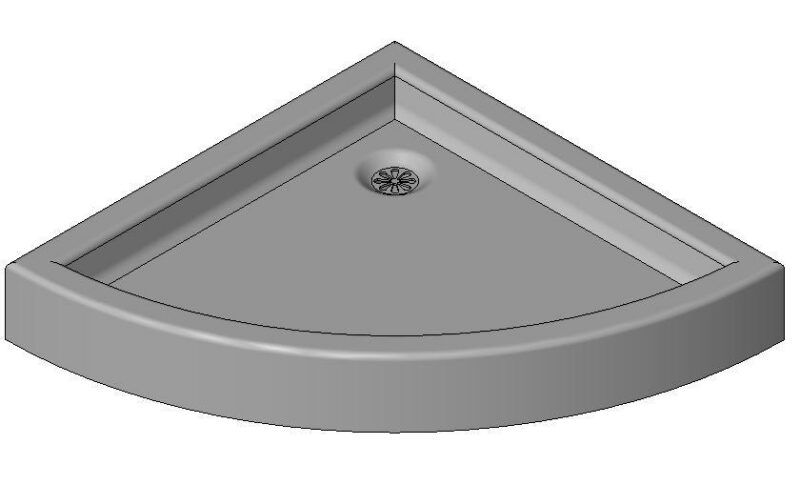 Shower 3D DWG Model for AutoCAD