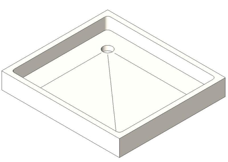 Shower 3D DWG Model for AutoCAD