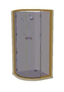 Shower 3D DWG Model for AutoCAD