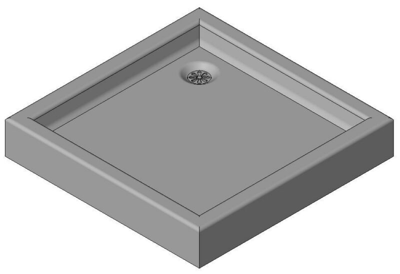 Shower 3D DWG Model for AutoCAD
