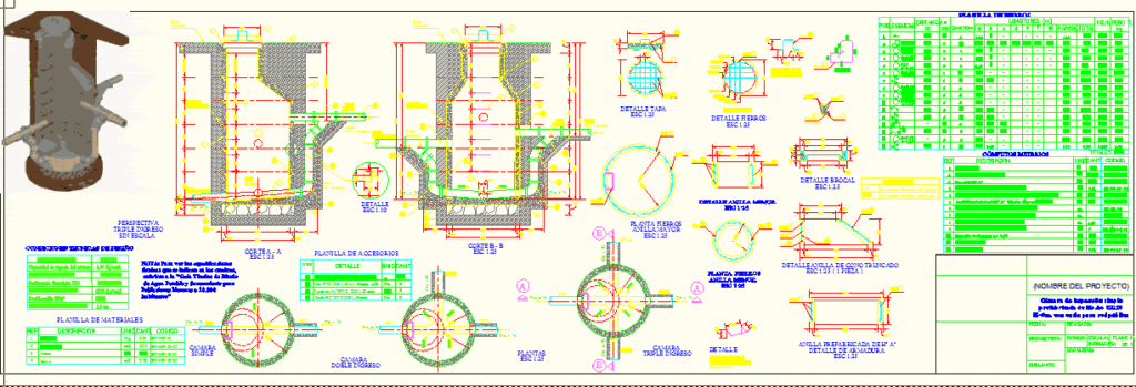 Simple Inspection Camera DWG Section for AutoCAD