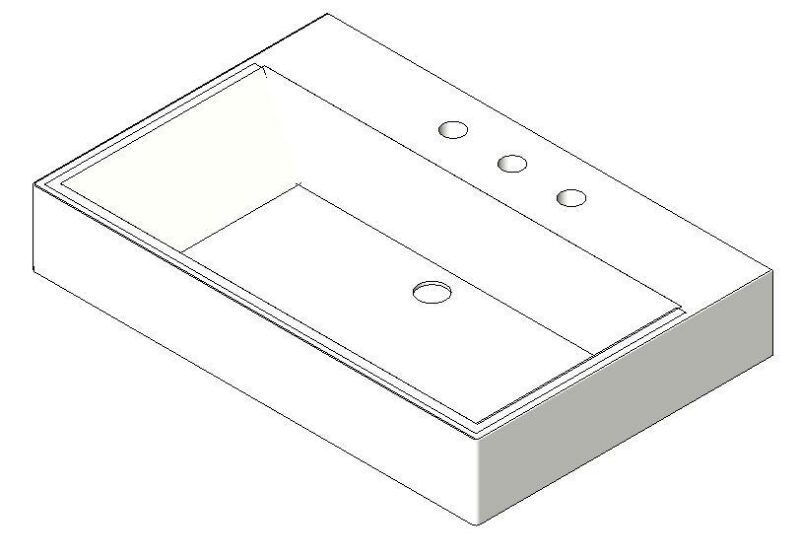 Sink 3D DWG Model for AutoCAD