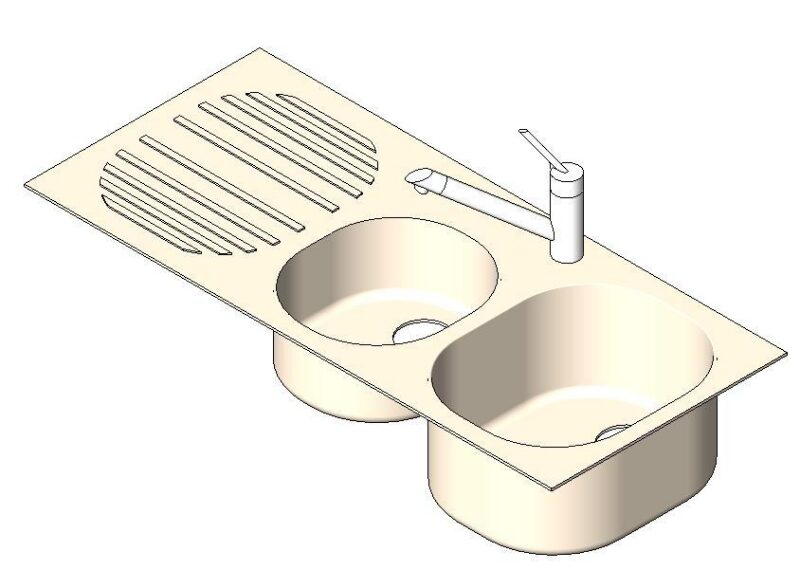 Sink 3D DWG Model for AutoCAD