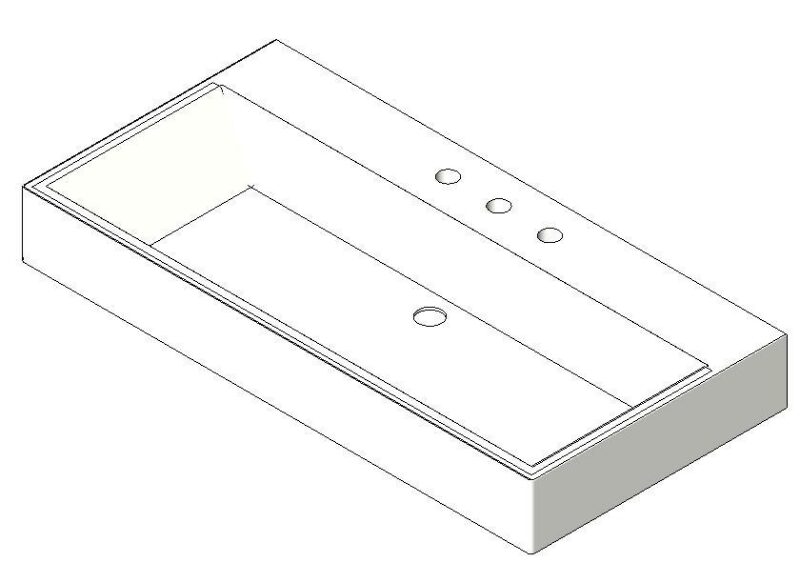Sink 3D DWG Model for AutoCAD
