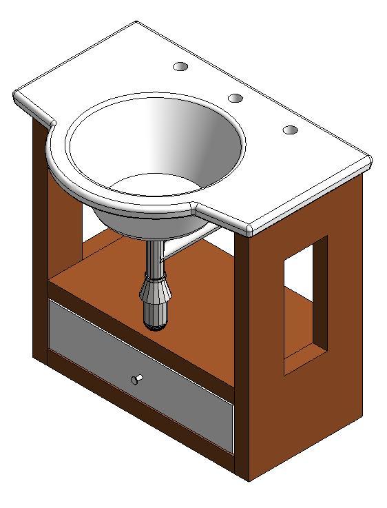 Sink With Cabinet 3D RFA Model