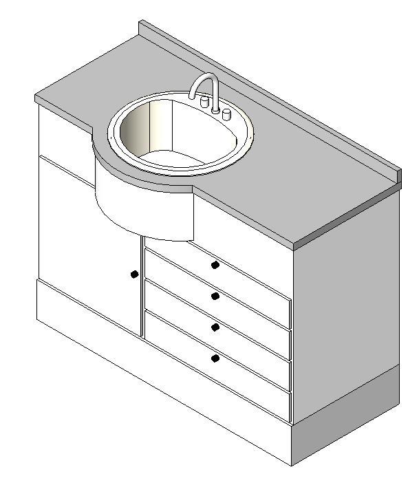 Sink With Cabinet 3D RFA Model