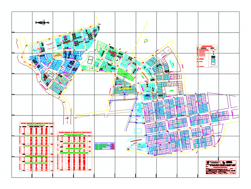 Sistema Alcantarillado DWG Block for AutoCAD