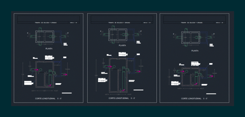 Solids And Grease Trap DWG Block for AutoCAD