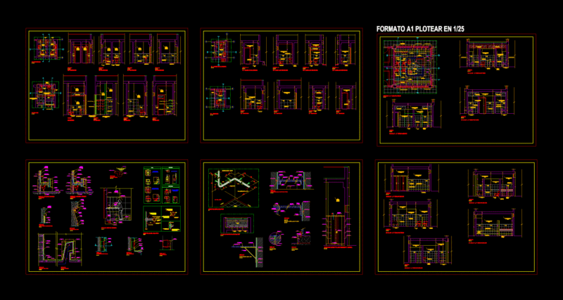 Special Baths DWG Detail for AutoCAD