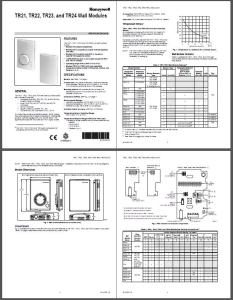 Specification Document – – Controller Honeywell Tr23 PDF (Document)