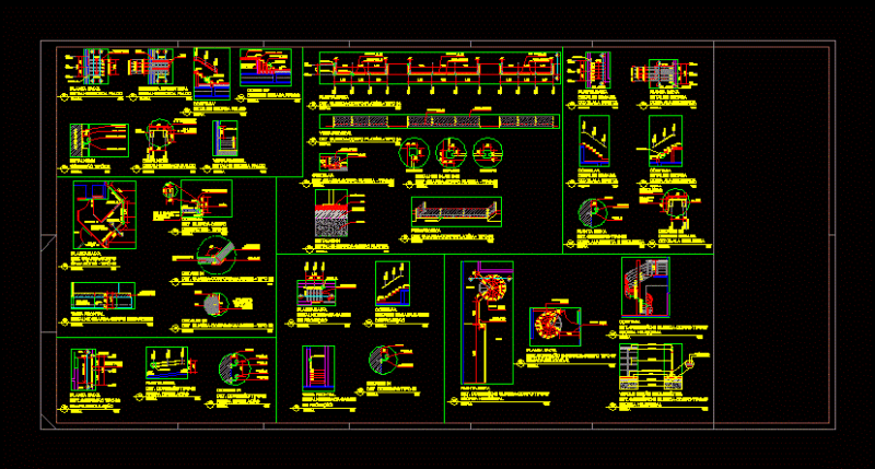 Spiral Staircase DWG Detail for AutoCAD