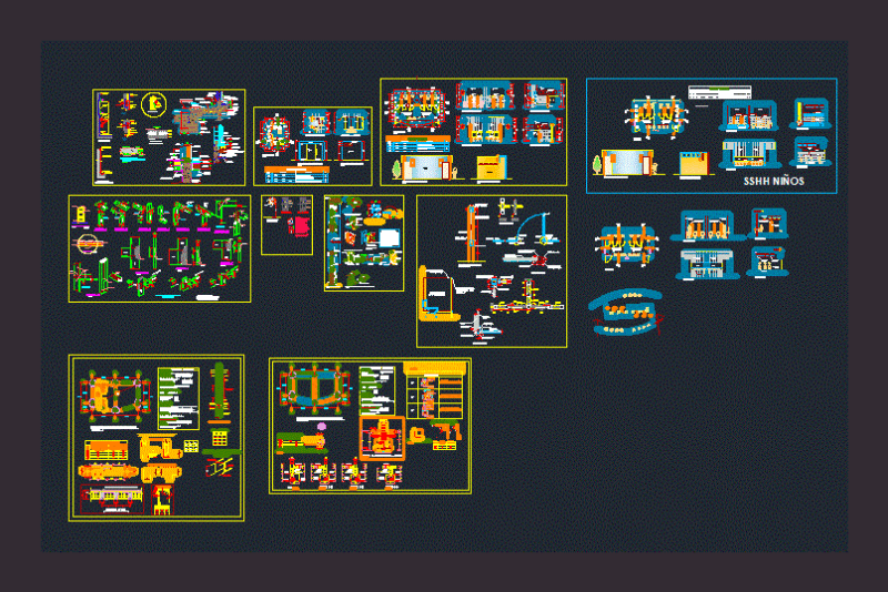 Sshh Detailed DWG Plan for AutoCAD