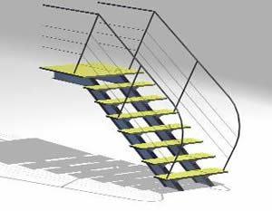 Stair 3D DWG Model for AutoCAD
