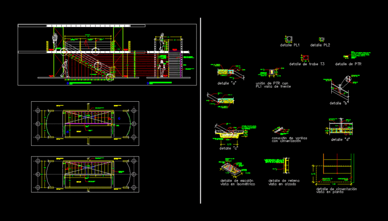Stair Design DWG Detail for AutoCAD