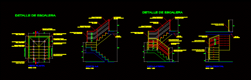 Stair Detail DWG Detail for AutoCAD