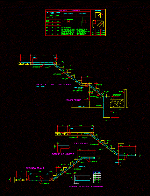 Stair Detail DWG Section for AutoCAD