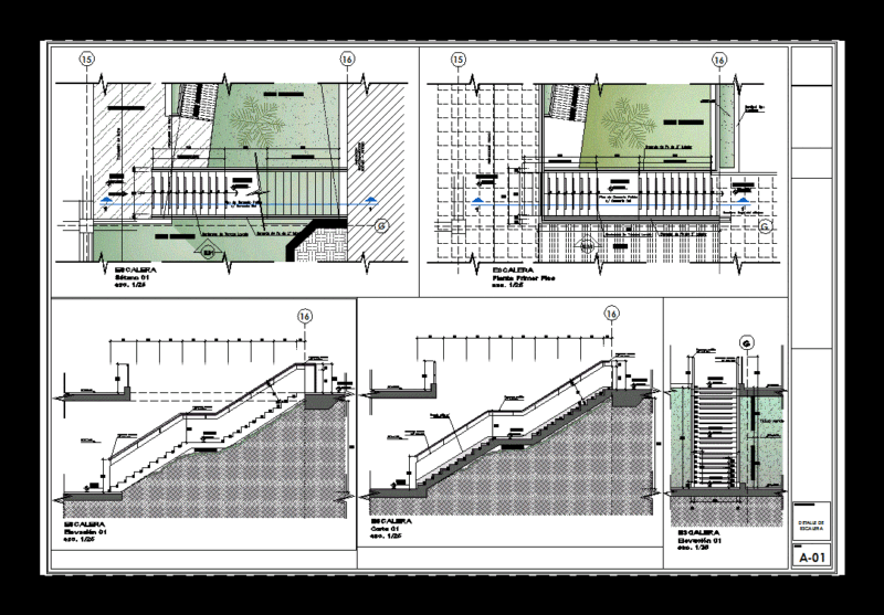 Stair Details DWG Detail for AutoCAD