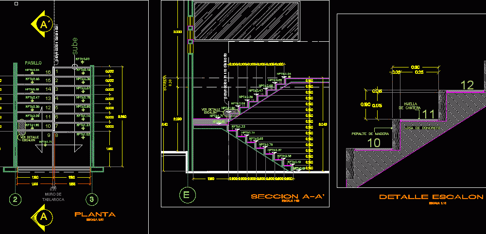 Stair Details Dwg Section For Autocad Designs Cad