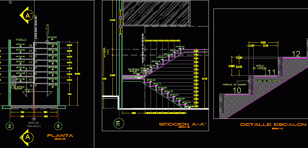 Stair Details DWG Section for AutoCAD  Designs CAD