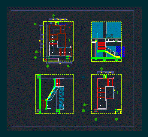 Stair DWG Detail for AutoCAD • Designs CAD