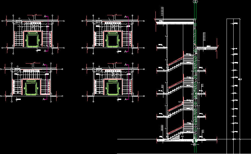 Stair DWG Plan for AutoCAD • Designs CAD