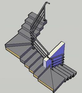 Stair Railing DWG Block for AutoCAD • Designs CAD