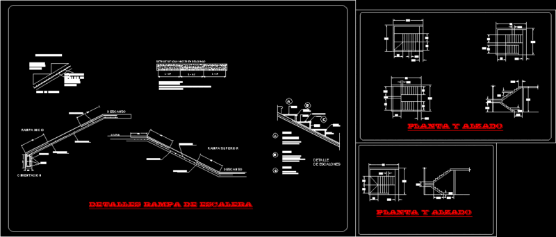 Staircase DWG Detail for AutoCAD