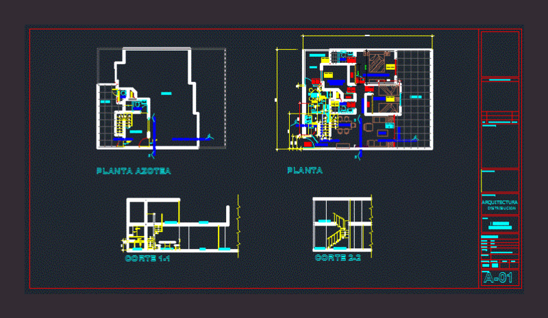 Staircase In Apartment DWG Detail for AutoCAD