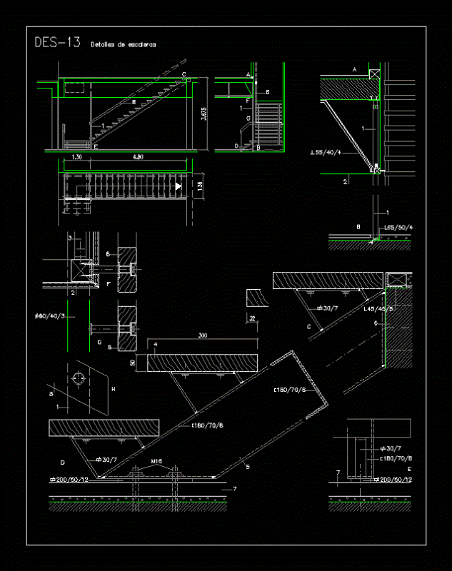 Stairs DWG Block for AutoCAD