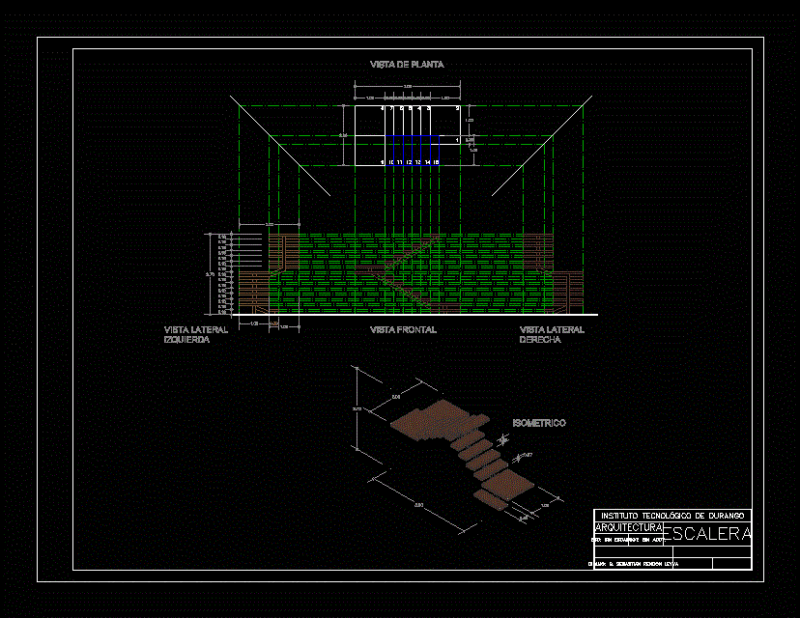 Stairs DWG Block for AutoCAD
