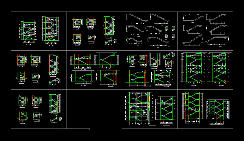 Stairs DWG Block for AutoCAD