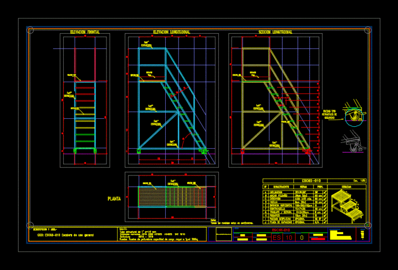 Stairs To Deposits DWG Detail for AutoCAD