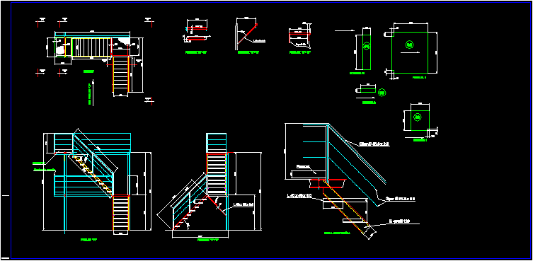 Stairs To Platforms DWG Detail for AutoCAD • Designs CAD