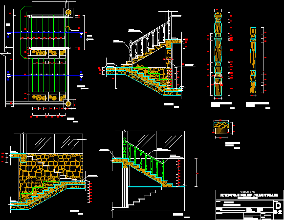 Stairway Details DWG Detail for AutoCAD • Designs CAD