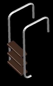 Stairway To 3D DWG Model for AutoCAD