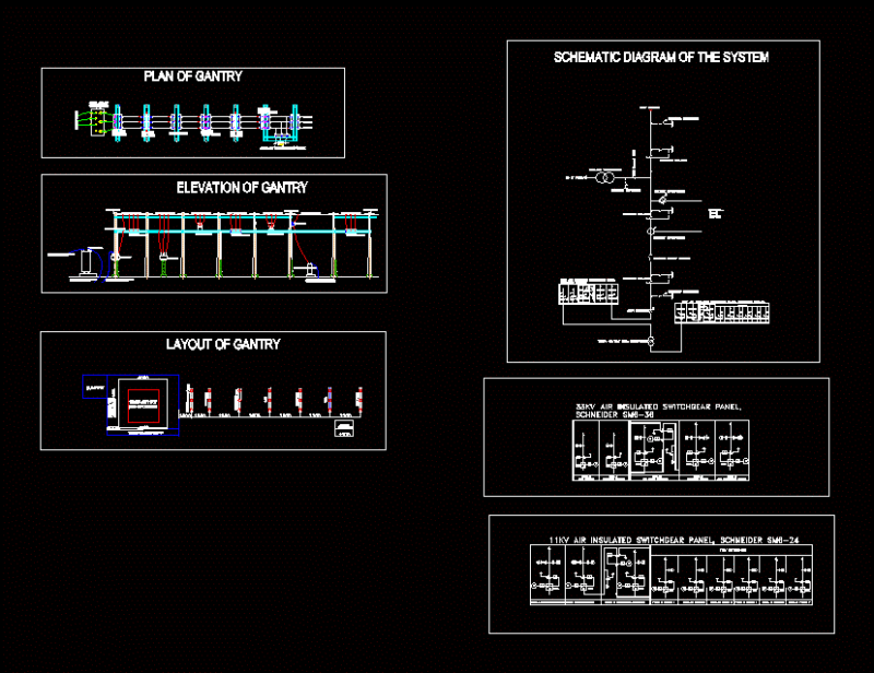 Station – 15mva 3311kv DWG Plan for AutoCAD
