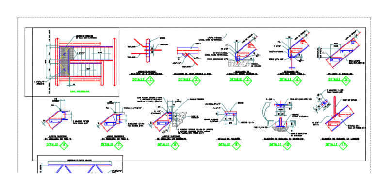 Steel Stairs DWG Detail for AutoCAD