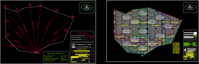 Stormwater Sewerage DWG Plan for AutoCAD