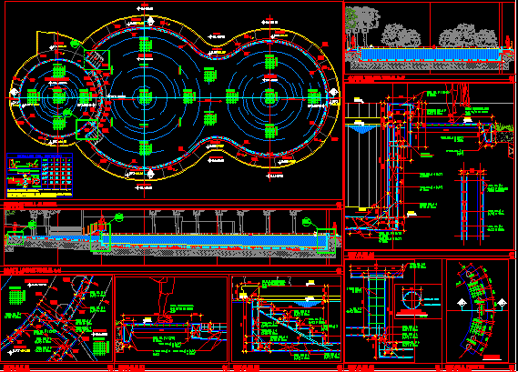 Structural Plan Pool DWG Plan for AutoCAD • Designs CAD