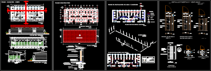 Student Bathroom Ue DWG Block for AutoCAD