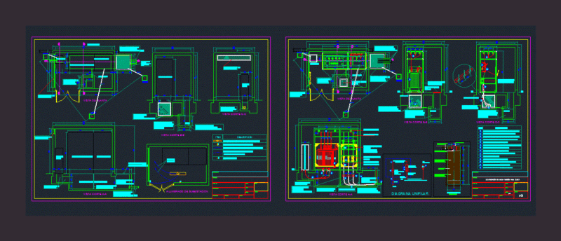 Substation DWG Block for AutoCAD