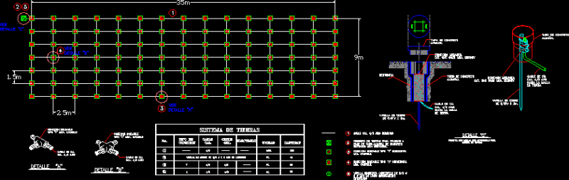 Substation Ground Grid DWG Detail for AutoCAD