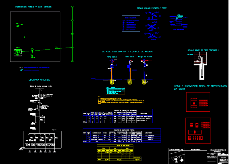 Substation Plane 100kva DWG Block for AutoCAD