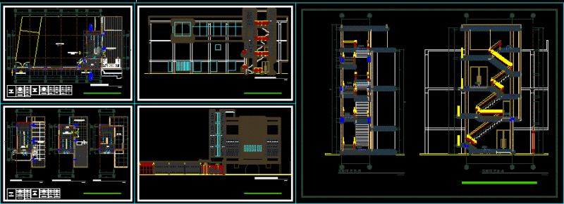 Suspend Stair DWG Full Project for AutoCAD
