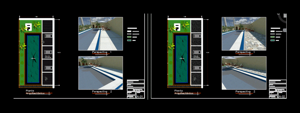Swimming Pool DWG Block for AutoCAD