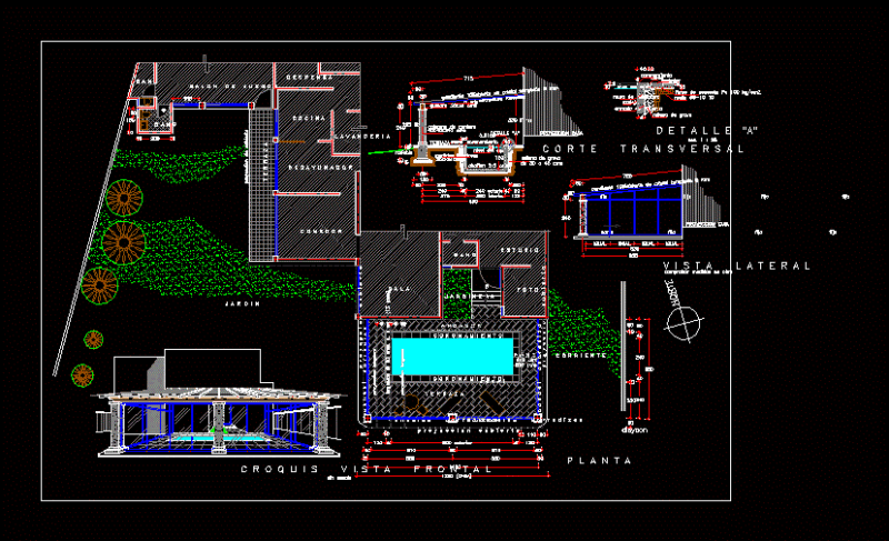 Swimming Pool DWG Block for AutoCAD