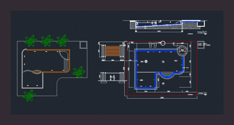 Swimming Pool DWG Block for AutoCAD