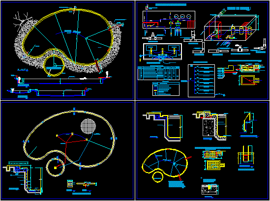 pool autocad drawing