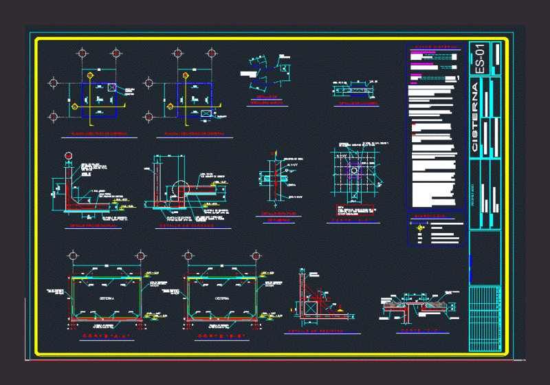 Tank DWG Detail for AutoCAD